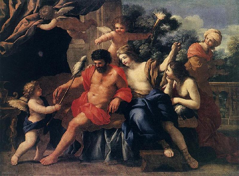 ROMANELLI, Giovanni Francesco Hercules and Omphale sdg